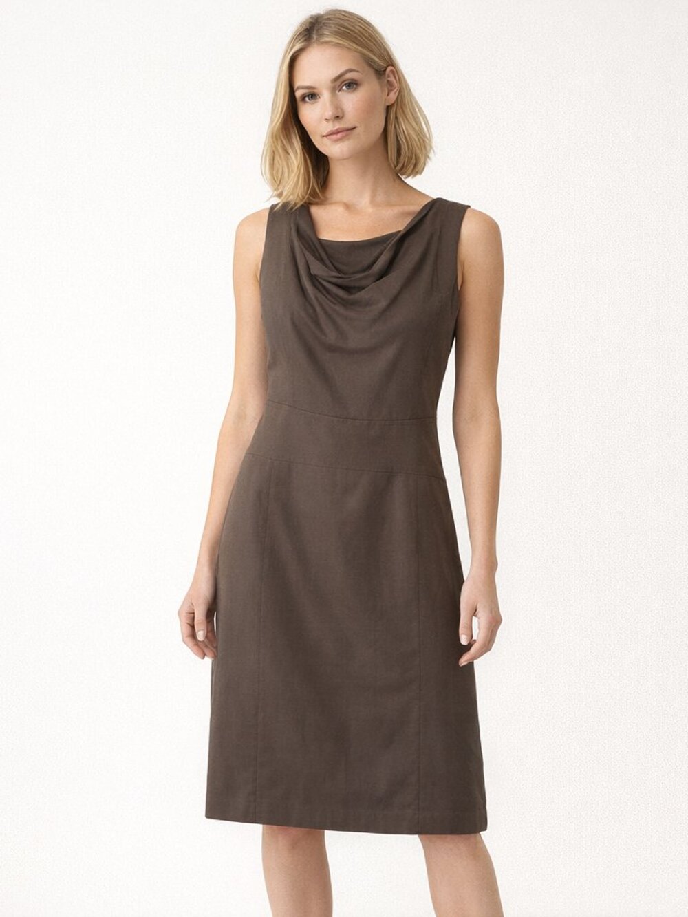Hilton Hollis Sleeveless Sheath dress Cowal Neckline, Size 6